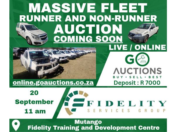 Fidelity Live Fleet Runner and Non-Runner Auction